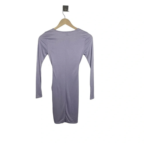 NWT Altar’d State Tatia Faux Wrap Ribbed Bodycon Dress in Lavender Size XS - Picture 10 of 11